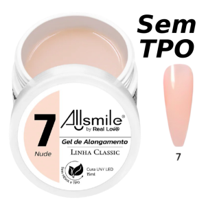 GEL DE ALONGAMENTO SEM TPO ALLSMILE - COR 7 - REAL LOVE